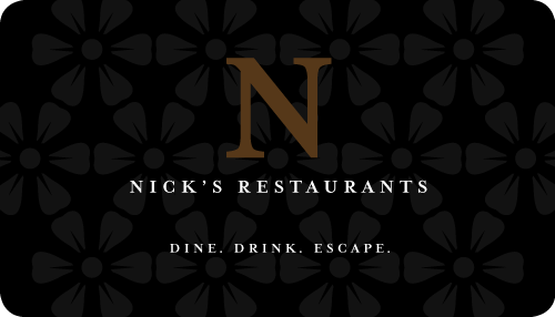 Nick's Del Mar E-Gift Card Digital Gift Card, sent by Email